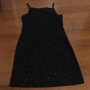 Black floral bodycon dress